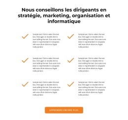 Vérifier Les Icônes Et Les Textes - Créateur De Sites Web Modernes