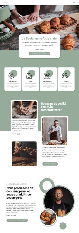 La Boulangerie Artisanale - HTML Web Page Builder