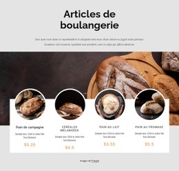 Page De Destination Premium Pour Notre Boulangerie Pain Quotidien