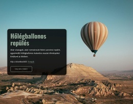 Hőlégballonos Repülés - HTML-Sablon Letöltése