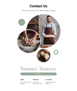 Visit Our Stores - One Page Template Inspiration