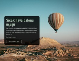 Sıcak Hava Balonu Uçuşu Duyarlı Site
