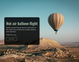 Hot Air Balloon Flight Website Editor Free