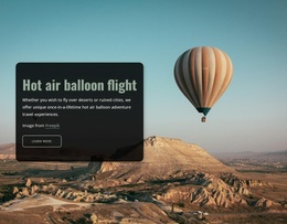 Website Design For Hot Air Balloon Flight