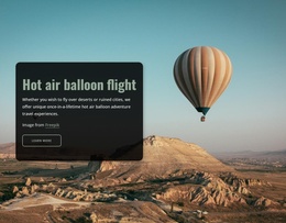 Hot Air Balloon Flight - Beautiful Color Collection Template