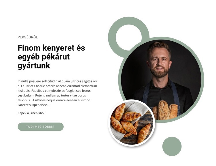 Bio finom kenyerek Weboldal tervezés