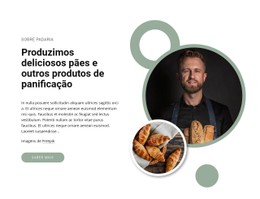 Pães Deliciosos Orgânicos Modelo De Código Aberto