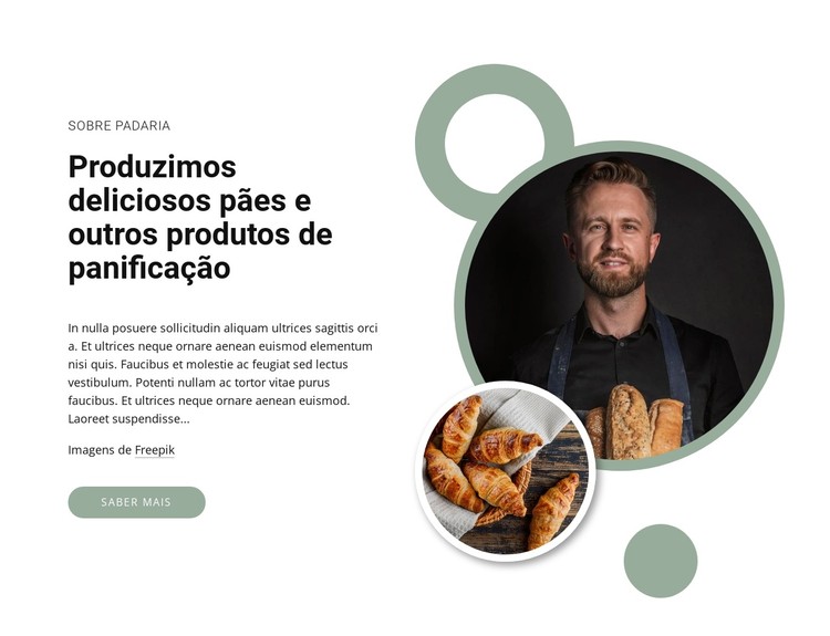 Pães deliciosos orgânicos Template CSS