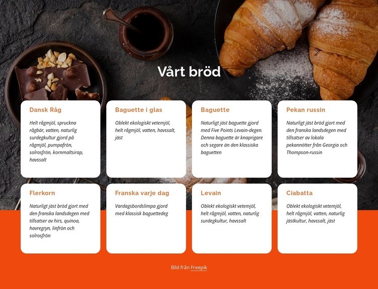 Att baka gott bröd är en konst WordPress -tema