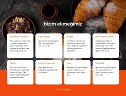 İyi Ekmek Pişirmek Bir Sanattır Için Premium Web Sitesi Tasarımı
