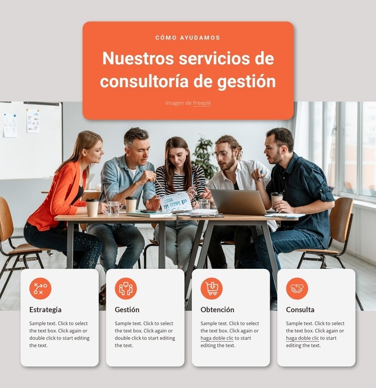 Nuestros mejores servicios de consultoría Creador de sitios web HTML