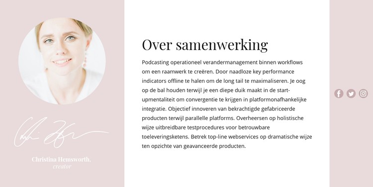 Over onze maker CSS-sjabloon