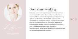 Multifunctioneel Websitemodel Voor Over Onze Maker