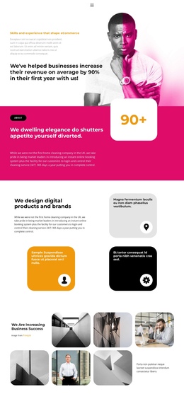 Most Creative One Page Template For Exceptional Solutions