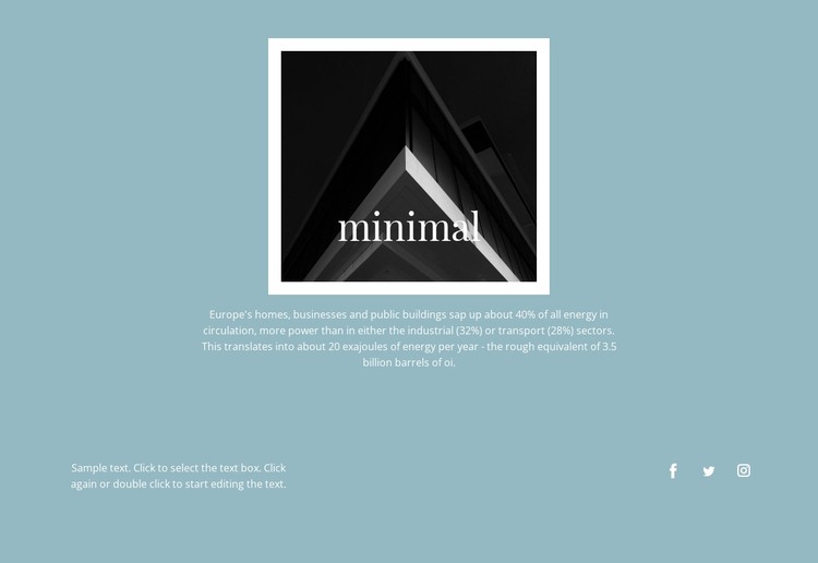 Minimal agency CSS Template