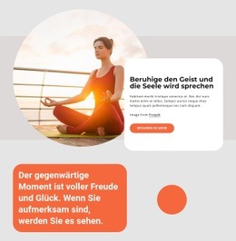 Yoga- Und Meditationspraxis - Bestes Website-Design