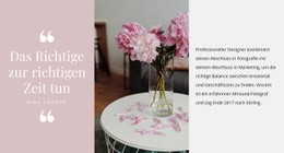 Exklusive Landingpage Für Schönes Zitat