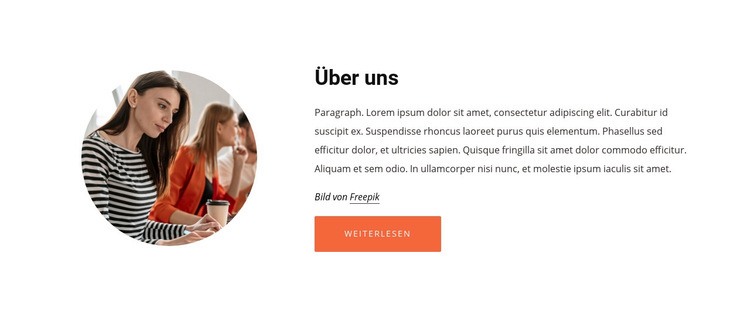 Über unser Beratungsunternehmen Landing Page