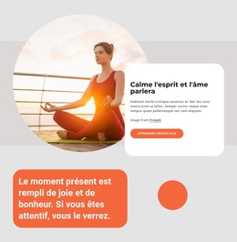 Conception Web Pour Pratique Du Yoga Et De La Méditation