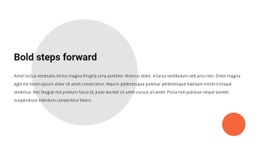 We believe that bold steps define the future - Html Code Example by ...
