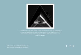 Agenzia Minima - Mockup Del Sito Web PSD