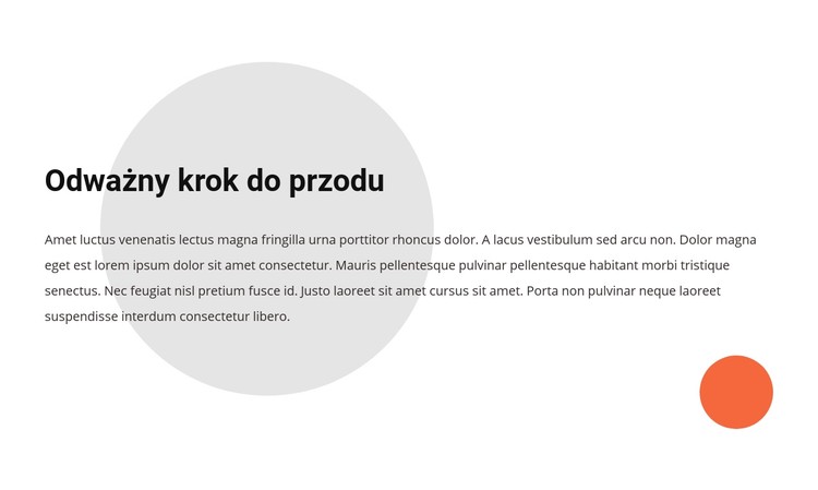 Wierzymy, że śmiałe kroki definiują przyszłość Szablon CSS