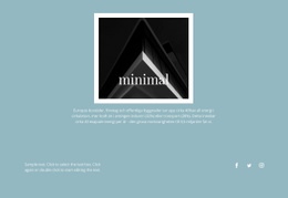 Minimal Byrå - Webbsidamall