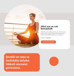 Yoga Ve Meditasyon Pratiği - Basit Web Sitesi Şablonu