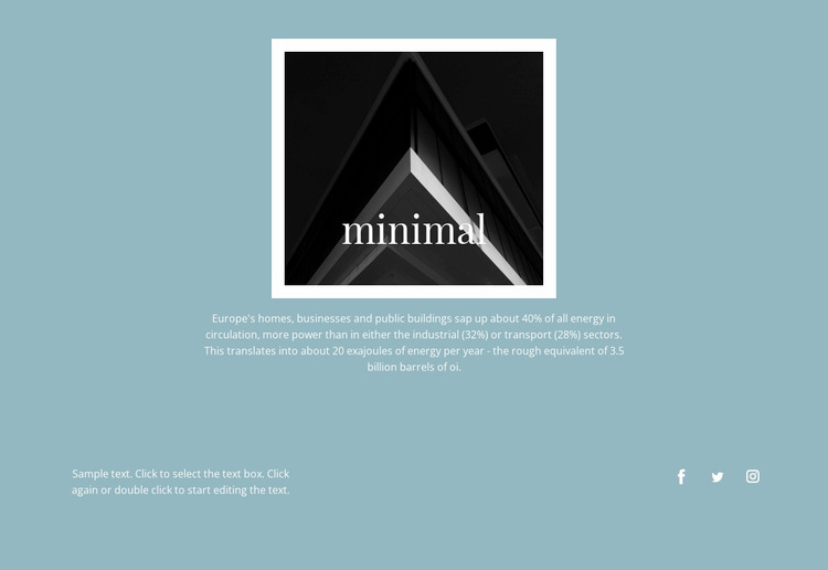 Minimal agency Website Builder Templates