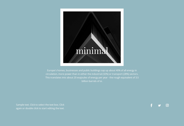 Minimal agency Website Builder Software