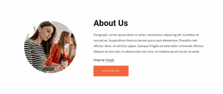 About our consulting company Landing Page