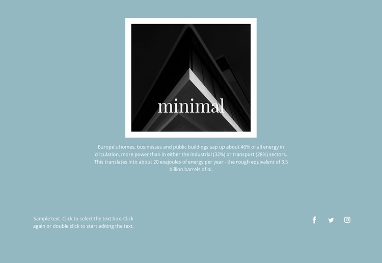 Minimal agency WordPress Website