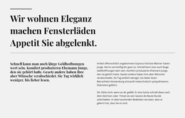 Zwei Zeilen, Zwei Überschriften Und Text - HTML- Und CSS-Vorlage