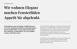 Zwei Zeilen, Zwei Überschriften Und Text - HTML Template Generator