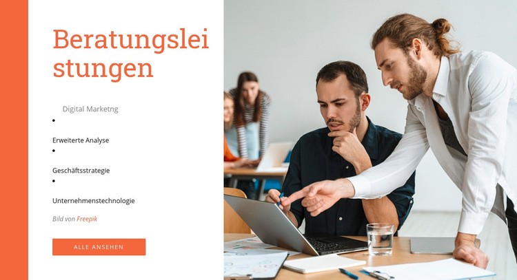 Unsere Leute und Führung HTML5-Vorlage