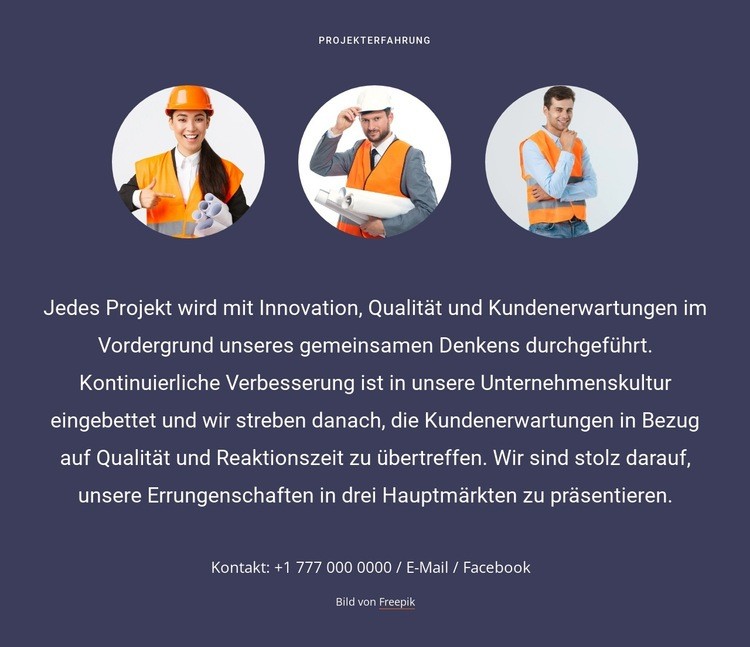 Ein Full-Service-Architekturdesign Vorlage