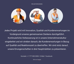 Ein Full-Service-Architekturdesign - Professionelle Landingpage