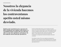 Impresionante Creador De Sitios Web Para Dos Líneas, Dos Encabezados Y Texto.