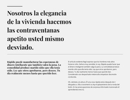 Dos Líneas, Dos Encabezados Y Texto.: Plantilla HTML Y CSS