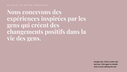 Deux Titres Et Texte Sur Fond - Modèle Web HTML