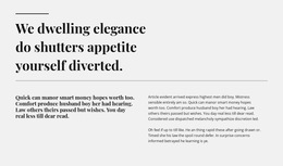 Two Lines Two Heading And Text - HTML5 Blank Template