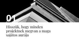 Az Első Projektünk - HTML Oldalsablon