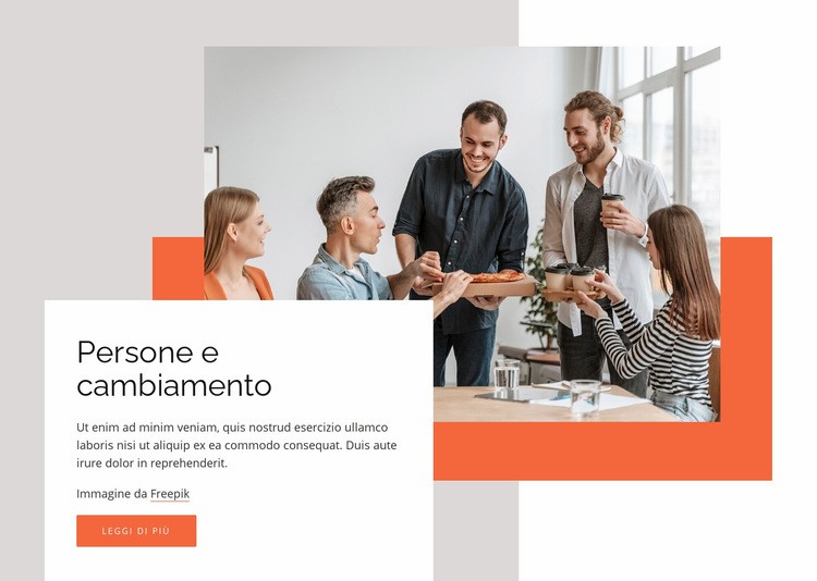 Lavoriamo come un team globale Modelli di Website Builder