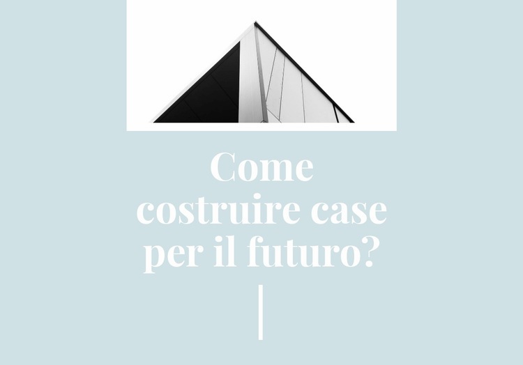 Progetto di costruzione alla moda Un modello di pagina