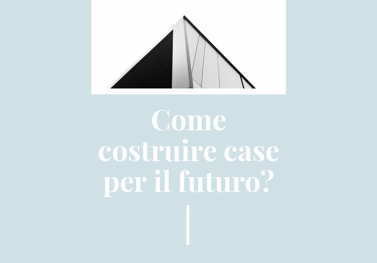 Progetto di costruzione alla moda Pagina di destinazione