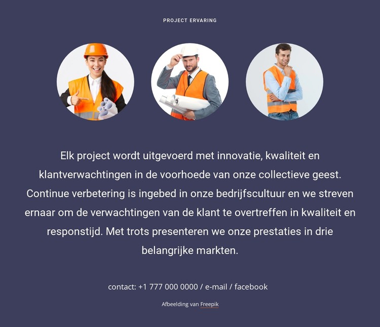 Een full-service architectuurontwerp CSS-sjabloon