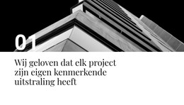 Ons Eerste Project - HTML-Paginasjabloon