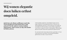 Twee Regels, Twee Koppen En Tekst - HTML- En CSS-Sjabloon