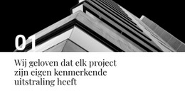 Ons Eerste Project - Aanpasbare Sjabloon