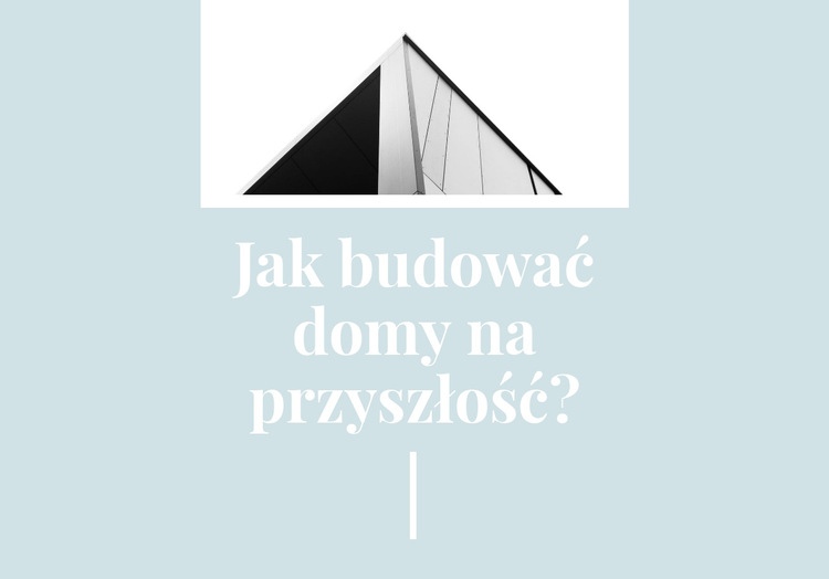 Modny projekt budowlany Projekt strony internetowej